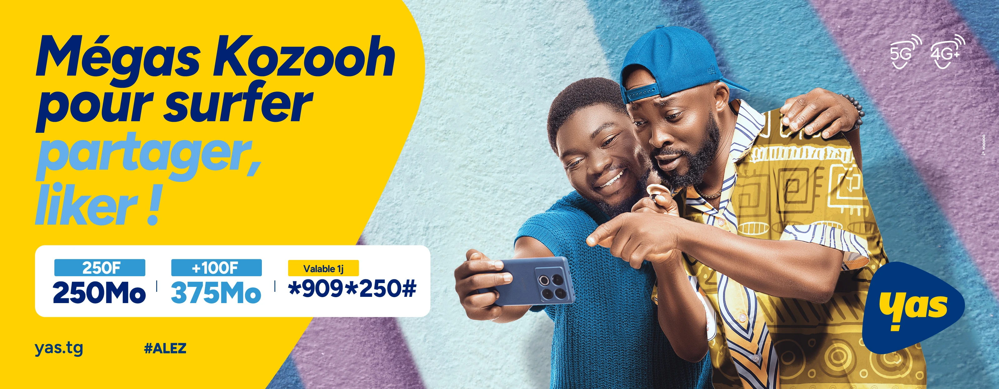 Bannière promotionnelle Yas Togo || 'Offres et services'