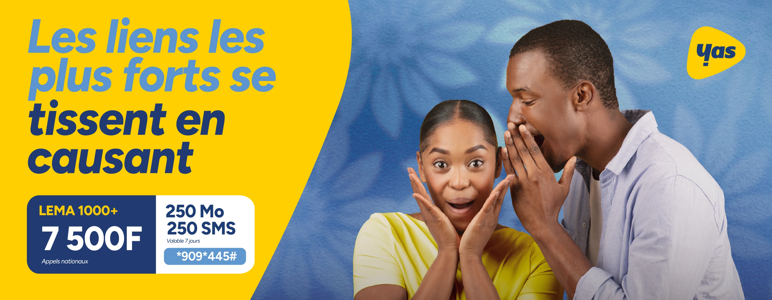 Bannière promotionnelle Yas Togo || 'Offres et services'